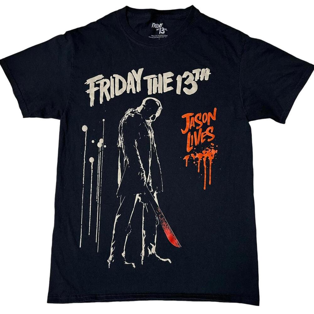 NEW Friday 13th Jason Lives Graphic T-Shirt Horror Unisex S